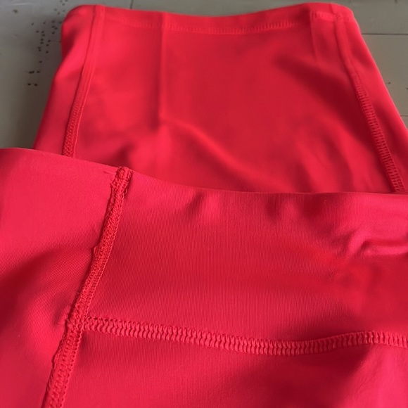 NWT Hot Pink Capri Legging 3x Hi Rise Stretch Pockets Athletic Workout Pants - Picture 6 of 10
